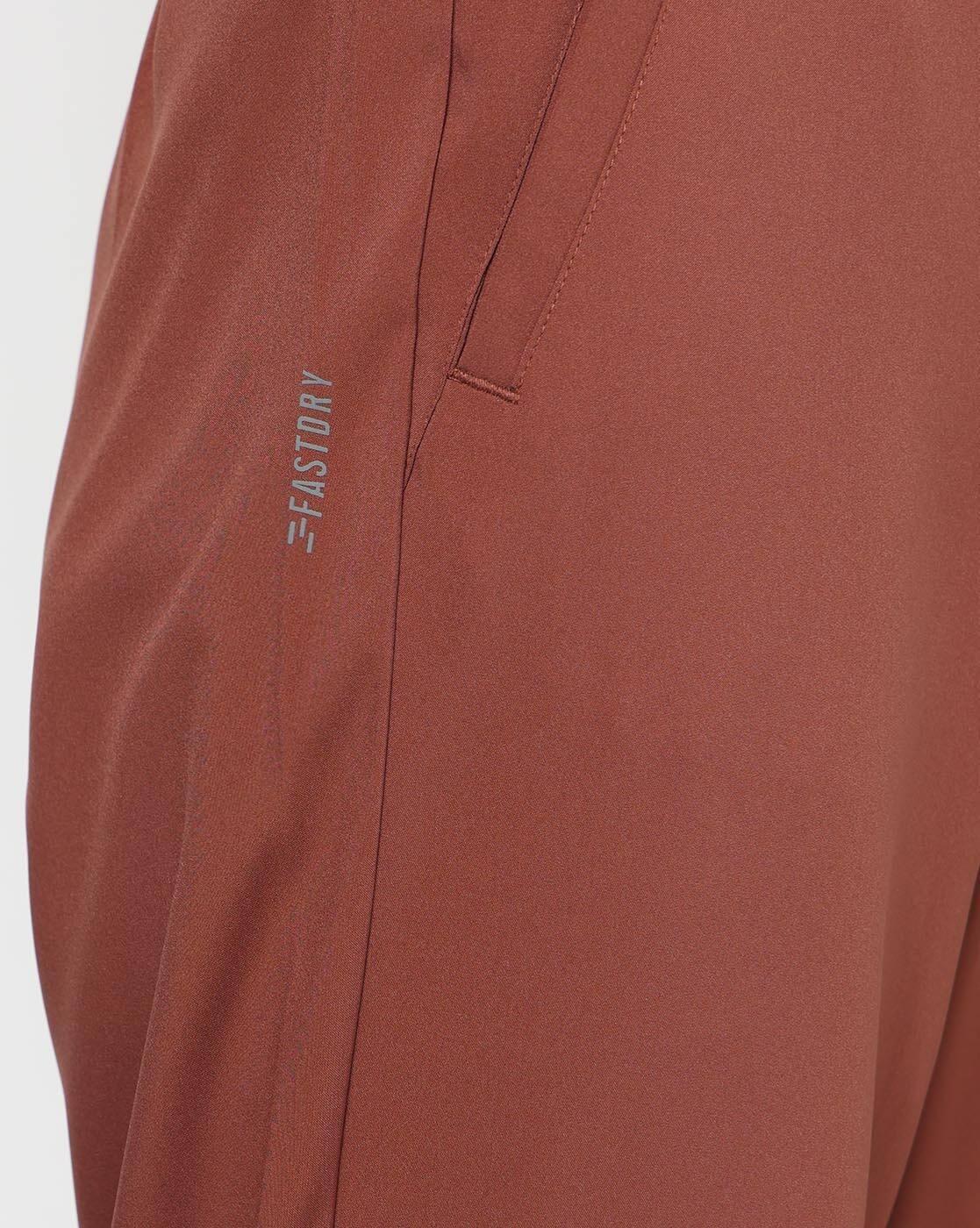 Women Running Solid Cropped Darted Track Pants
