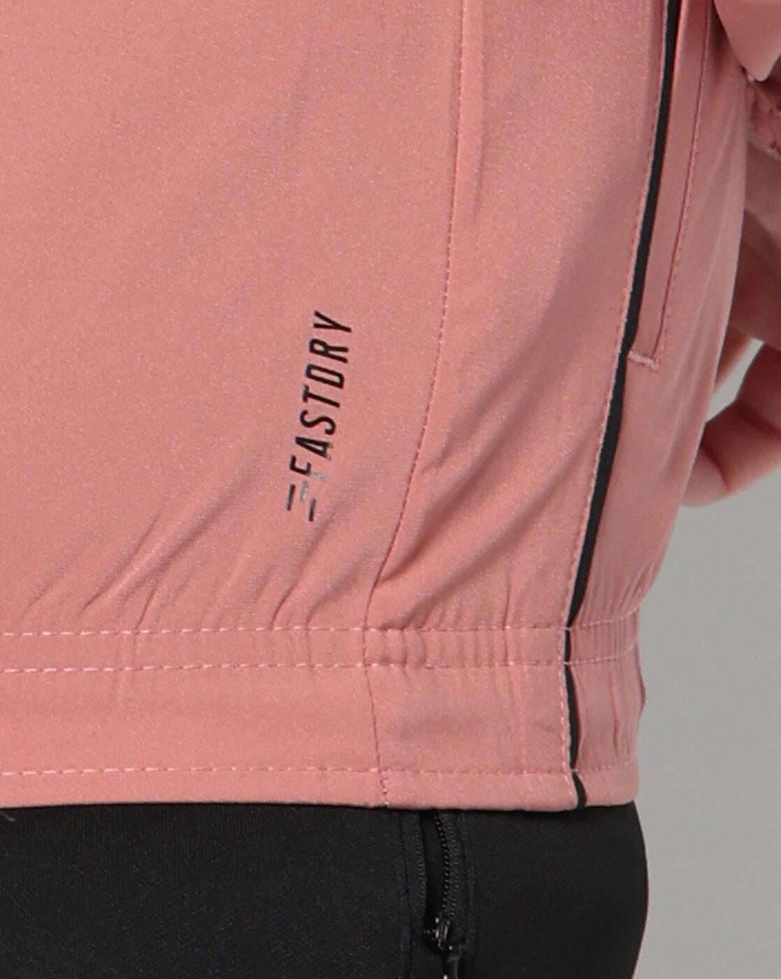 Women Dual Raglan Regular Fit Piping Track Jacket