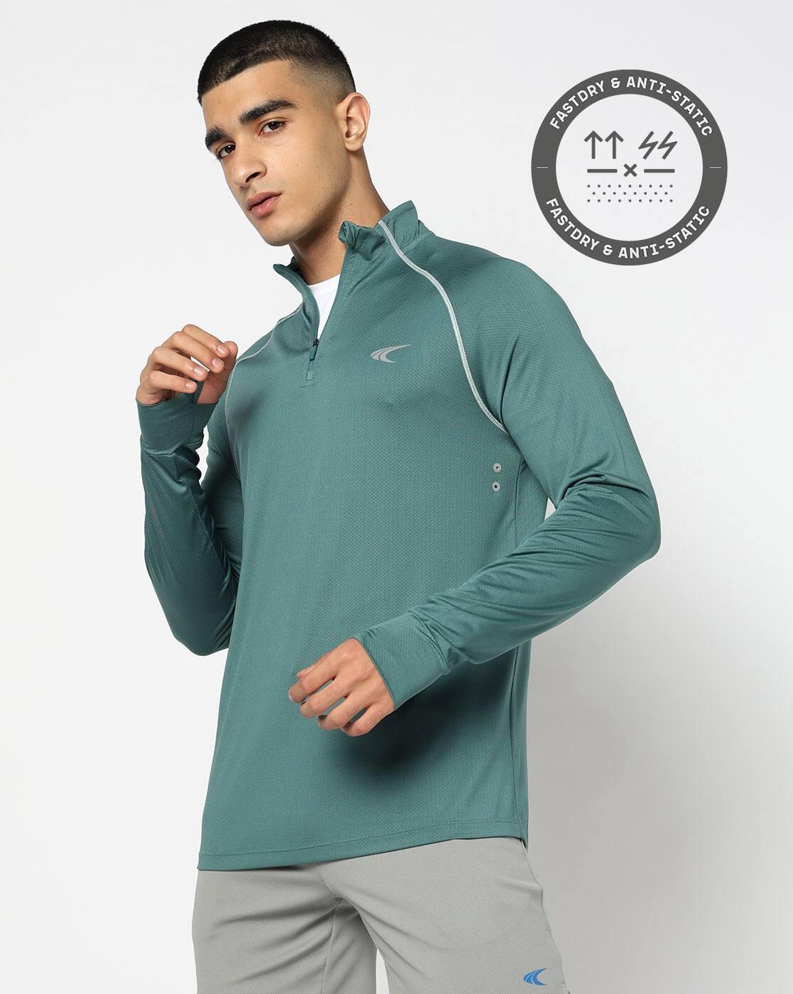 Men Knitted Regular Fit Lightweight Troyer