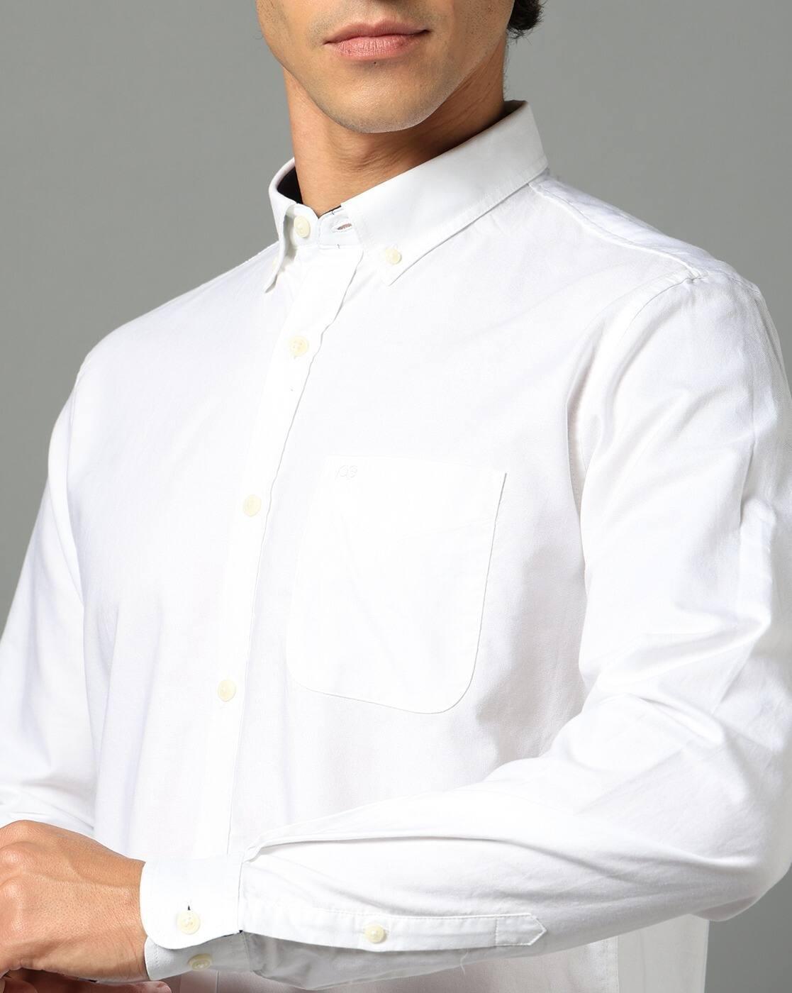 PE CASUAL SHIRT  PCSFSSLPO681, WHITE, 40