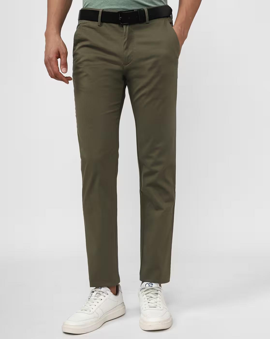 PETER ENGLAND CAS TR TROUSERS, OLIVE, 92