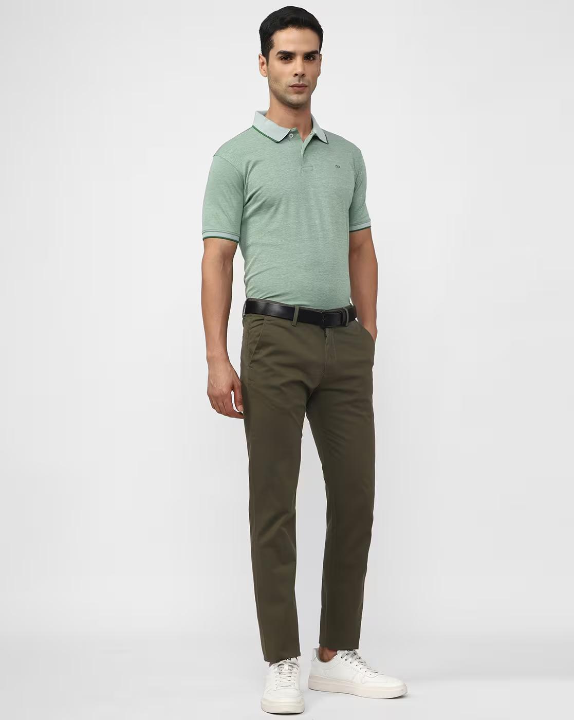PETER ENGLAND CAS TR TROUSERS, OLIVE, 92