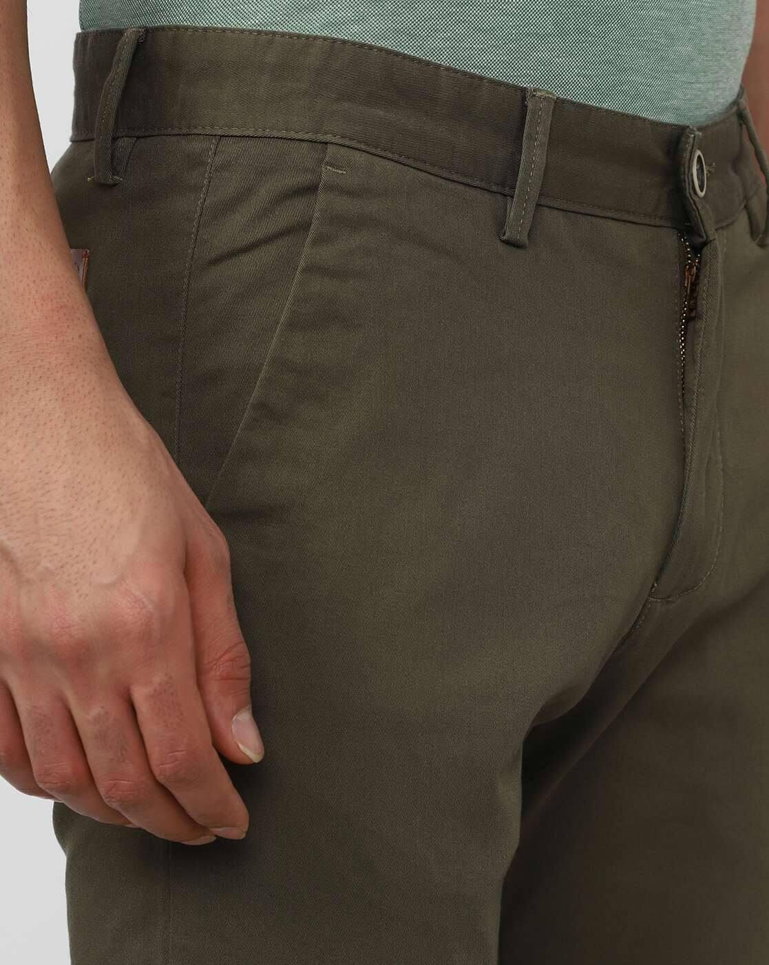 PETER ENGLAND CAS TR TROUSERS, OLIVE, 92