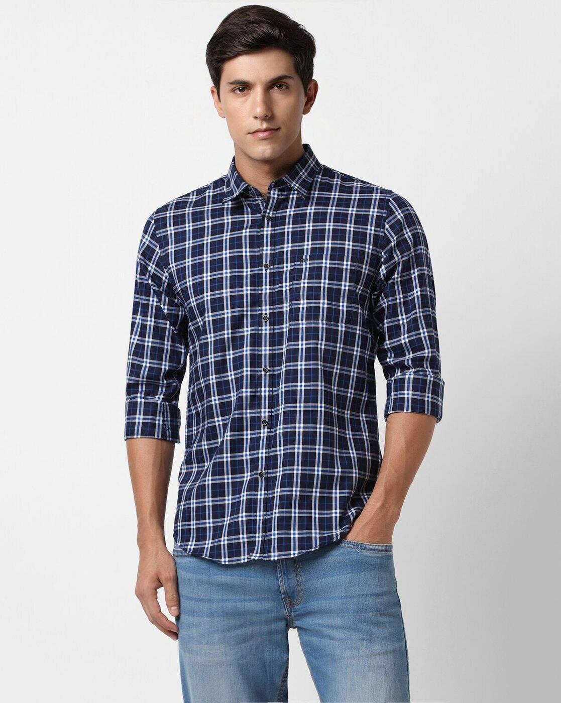 PE CASUAL SHIRT PCSFSSLP990065, NAVY, 44