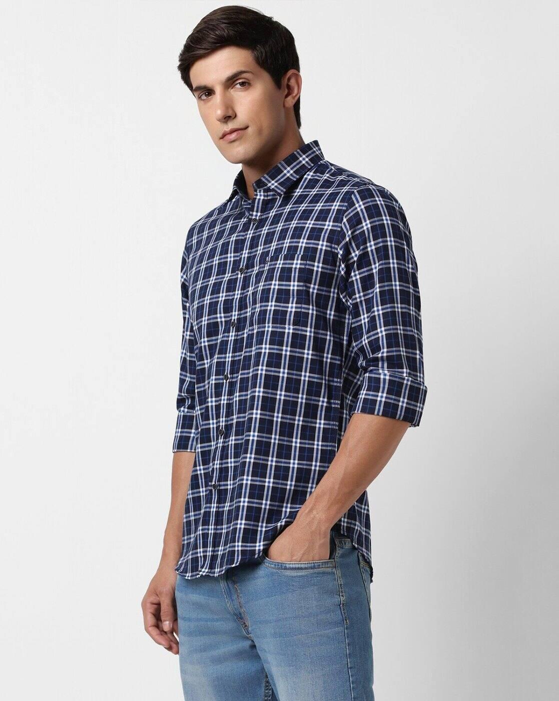 PE CASUAL SHIRT PCSFSSLP990065, NAVY, 44
