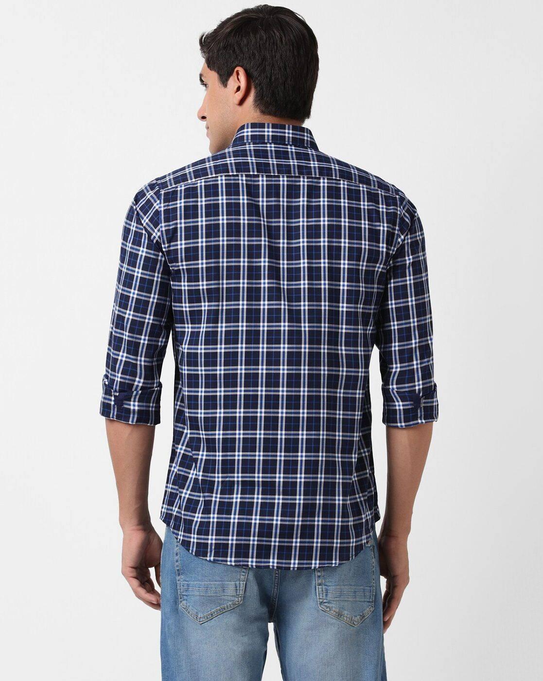 PE CASUAL SHIRT PCSFSSLP990065, NAVY, 44