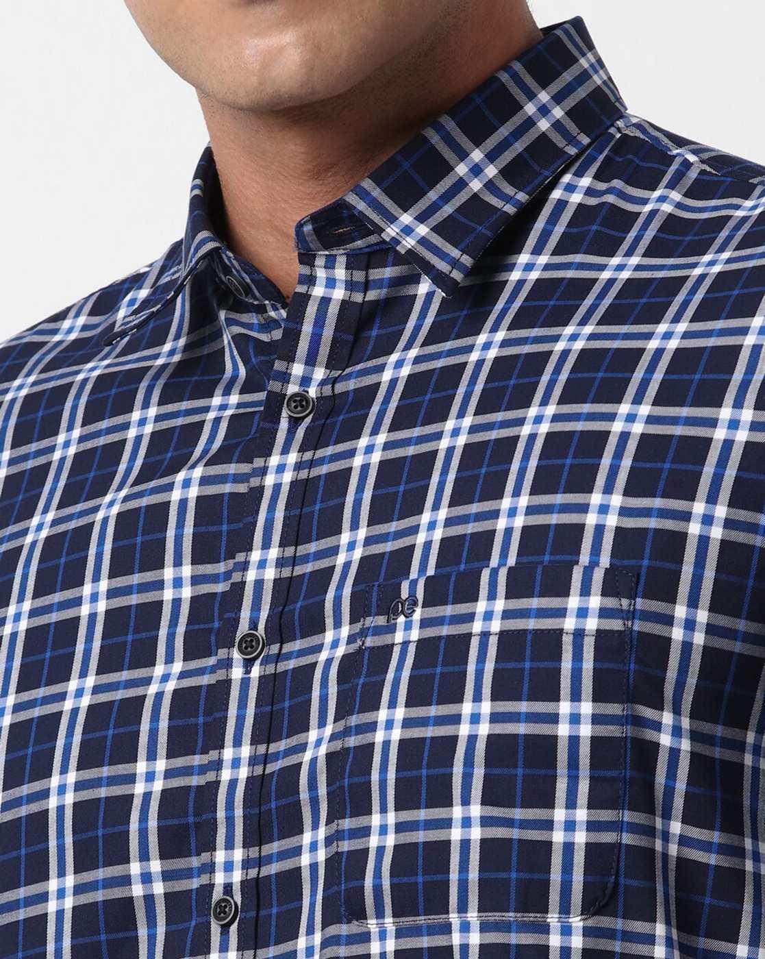 PE CASUAL SHIRT PCSFSSLP990065, NAVY, 44