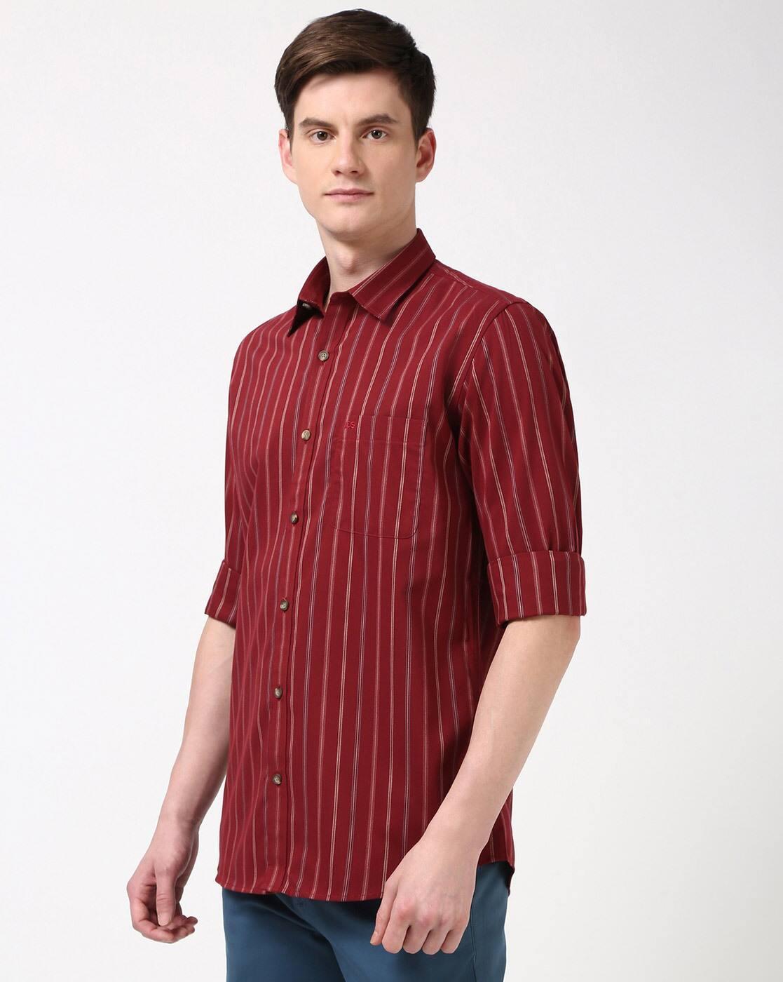 PE CASUAL SHIRT  PCSFTSLPK80751, RED, 40