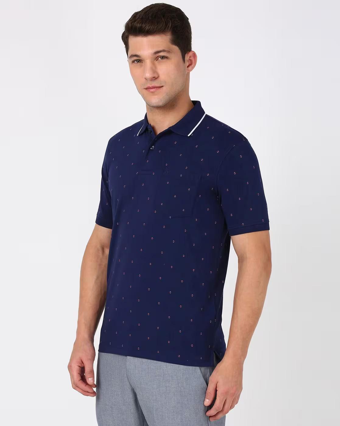PE CASUAL TSHIRT  PEKWORGP17566, NAVY, L
