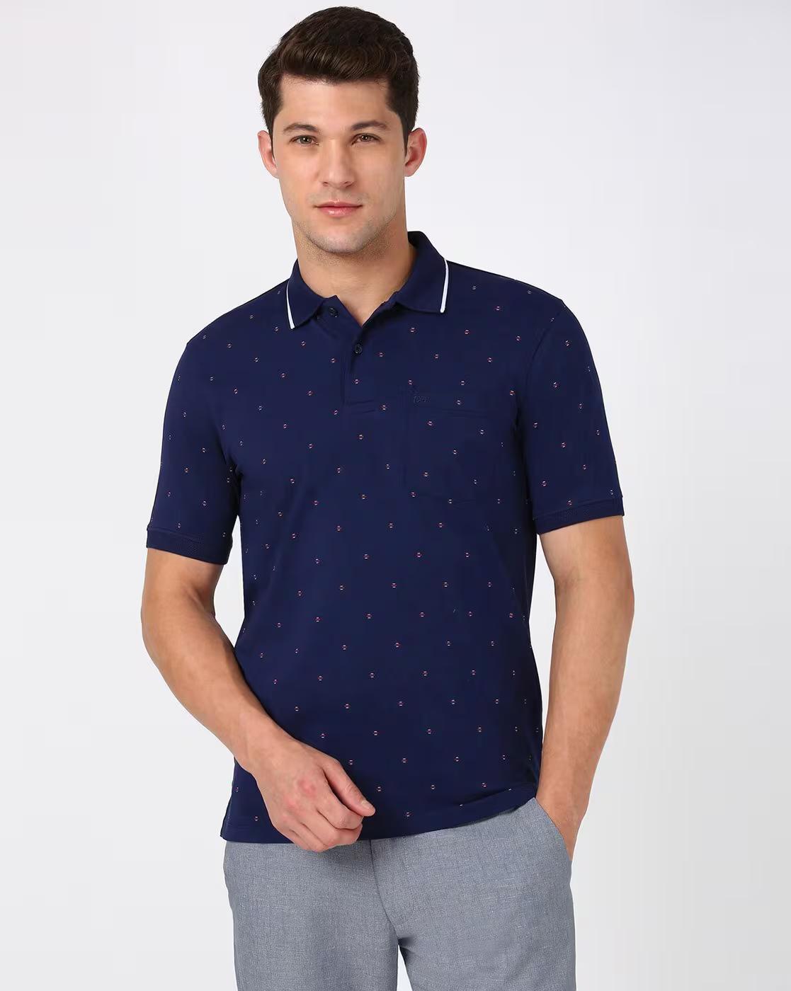 PE CASUAL TSHIRT  PEKWORGP17566, NAVY, L