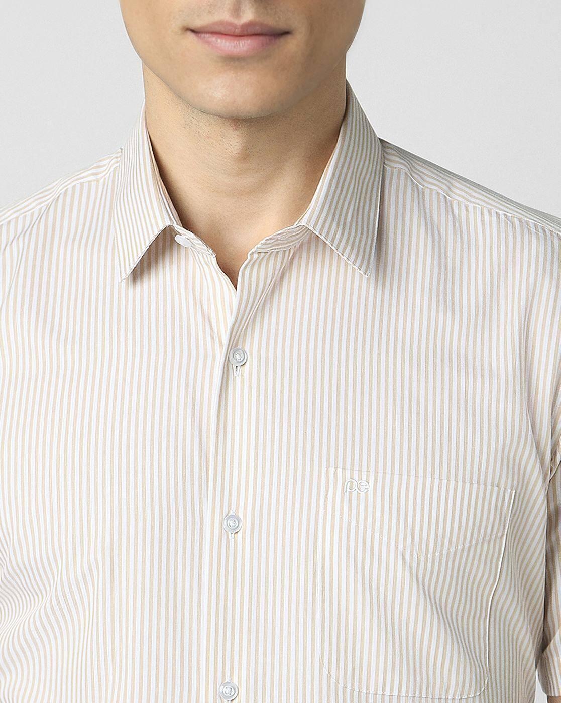 PETER ENGLAND SHIRT  PESHWNUP, BEIGE, 39