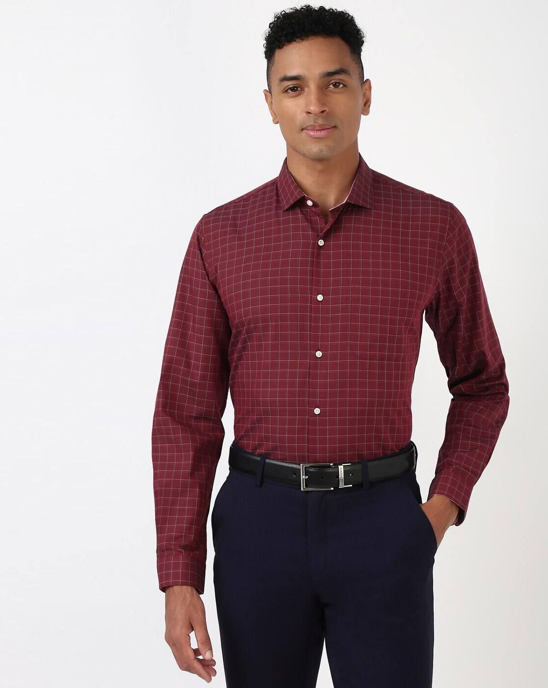 PE FORMAL WEAR TOPS SHIRTS, RED, 44