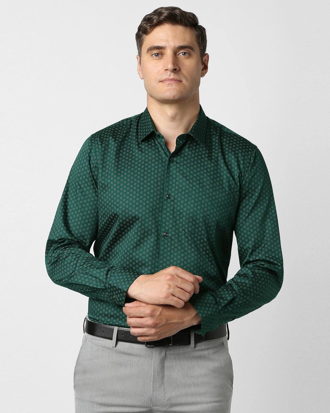 PET-MF-SS25- TOPS SHIRTS, DARK GREEN, 40