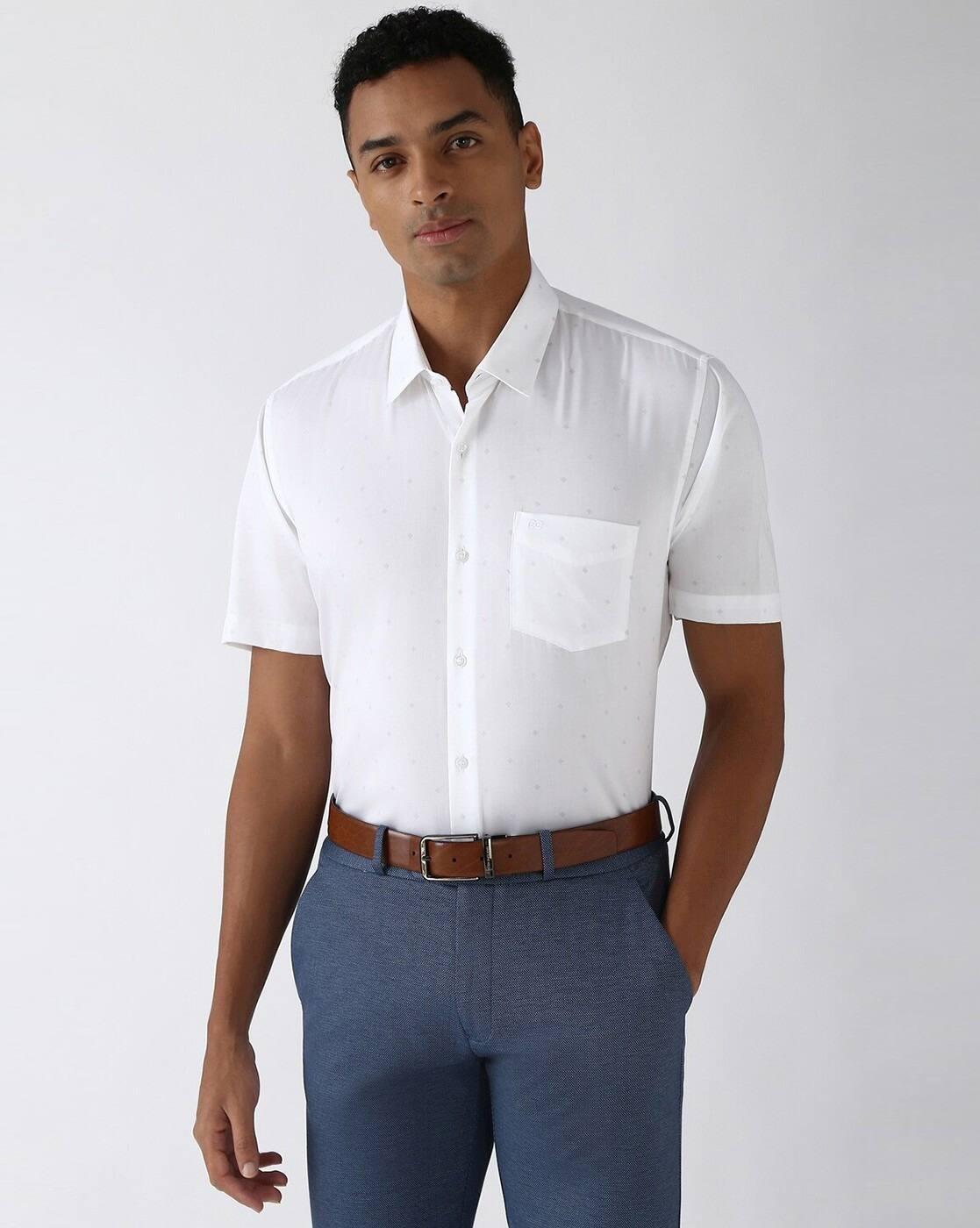 PE FORMAL SHIRT  PESHWNUPY979, WHITE, 39