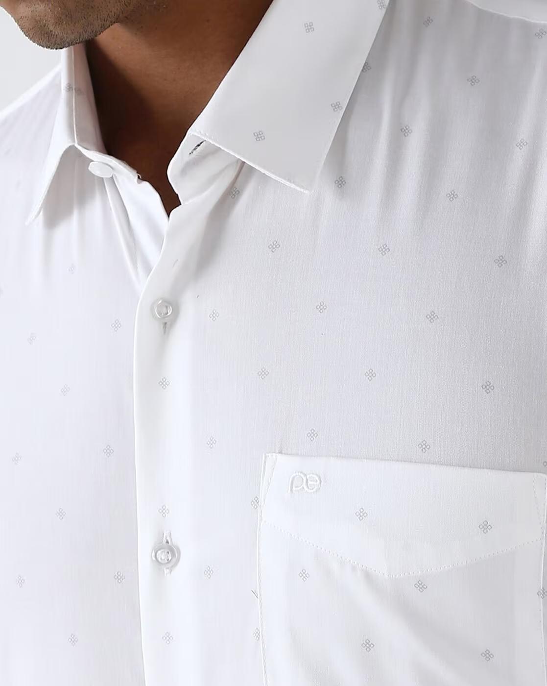 PE FORMAL SHIRT  PESHWNUPY979, WHITE, 39