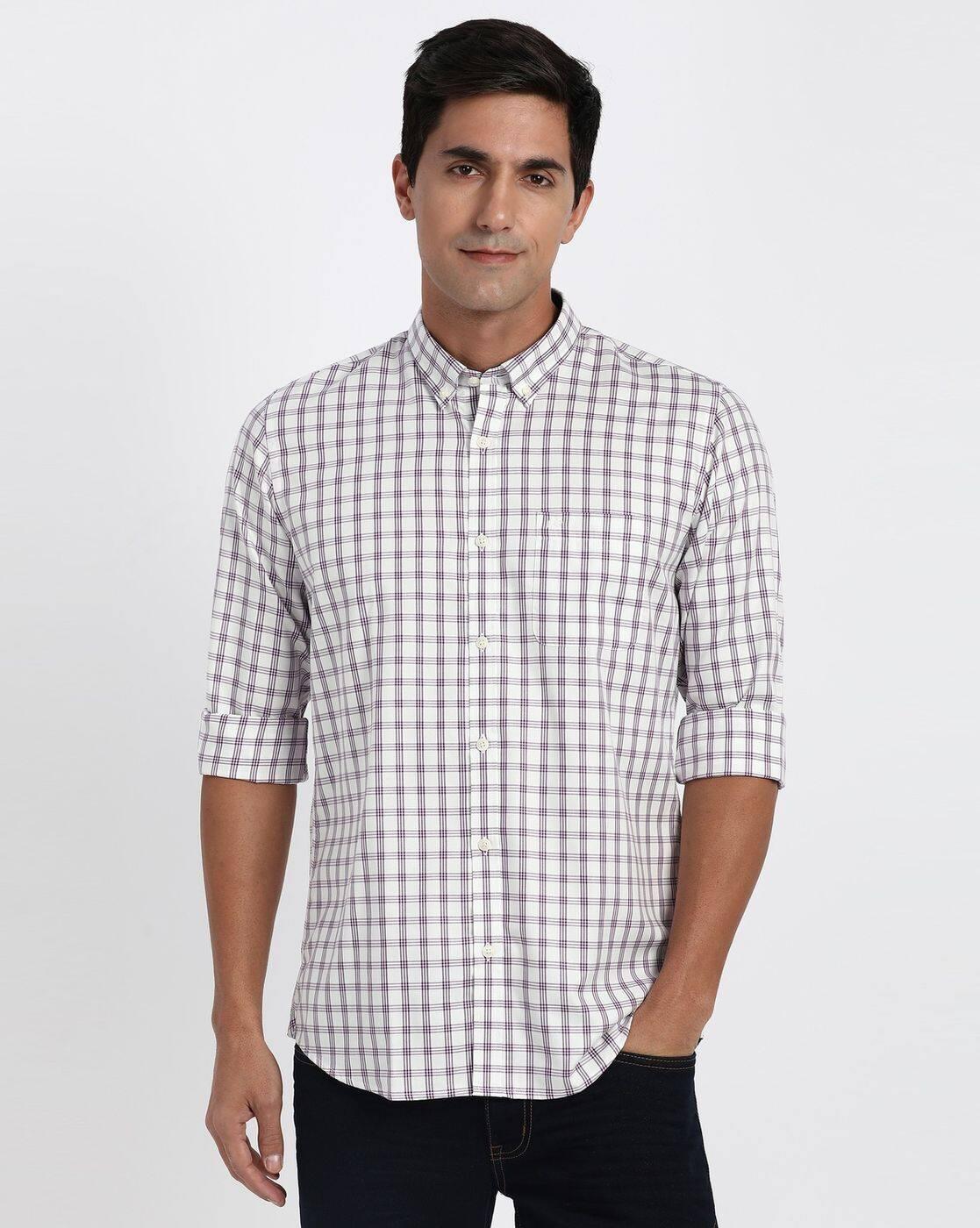 PURPLE,PETER ENGLAND,SHIRTS