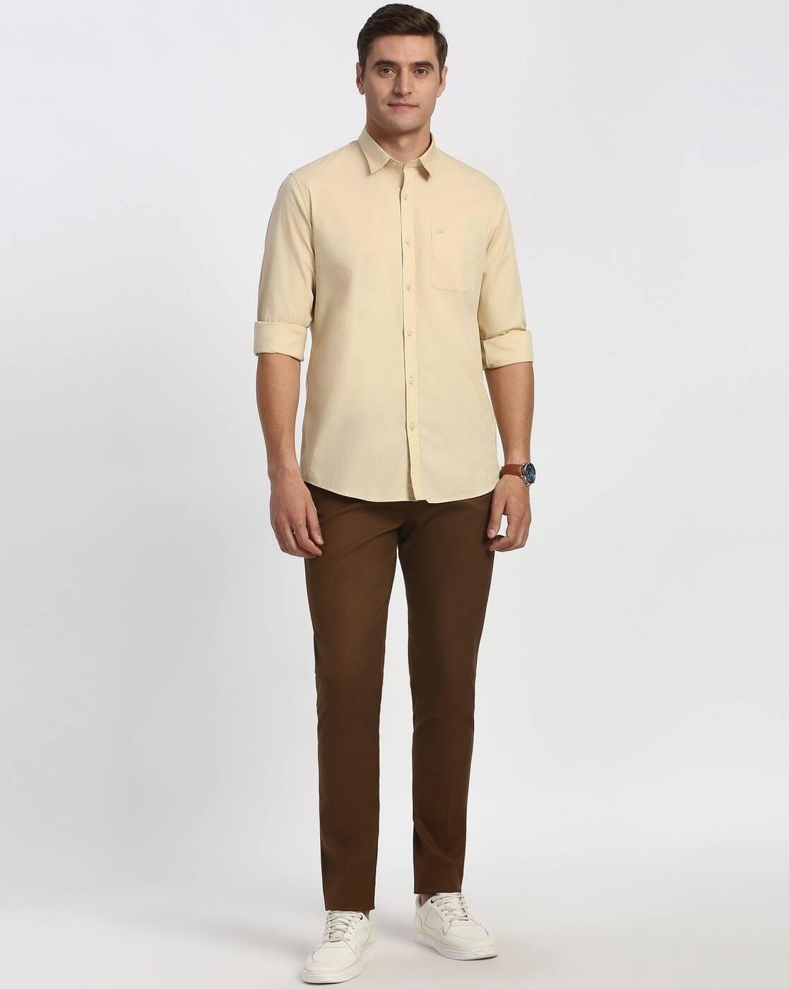 PETER ENGLD SHIRTS, LT. KHAKI, 39