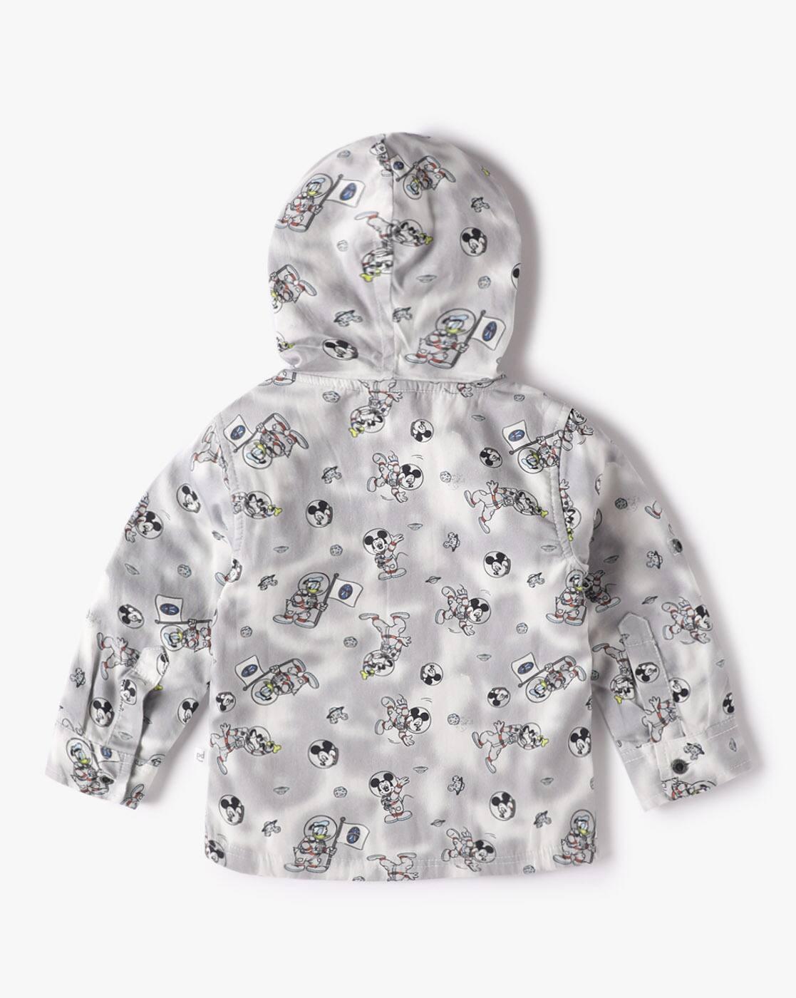MICKEY SHIRT WITH HOODIE, GREY