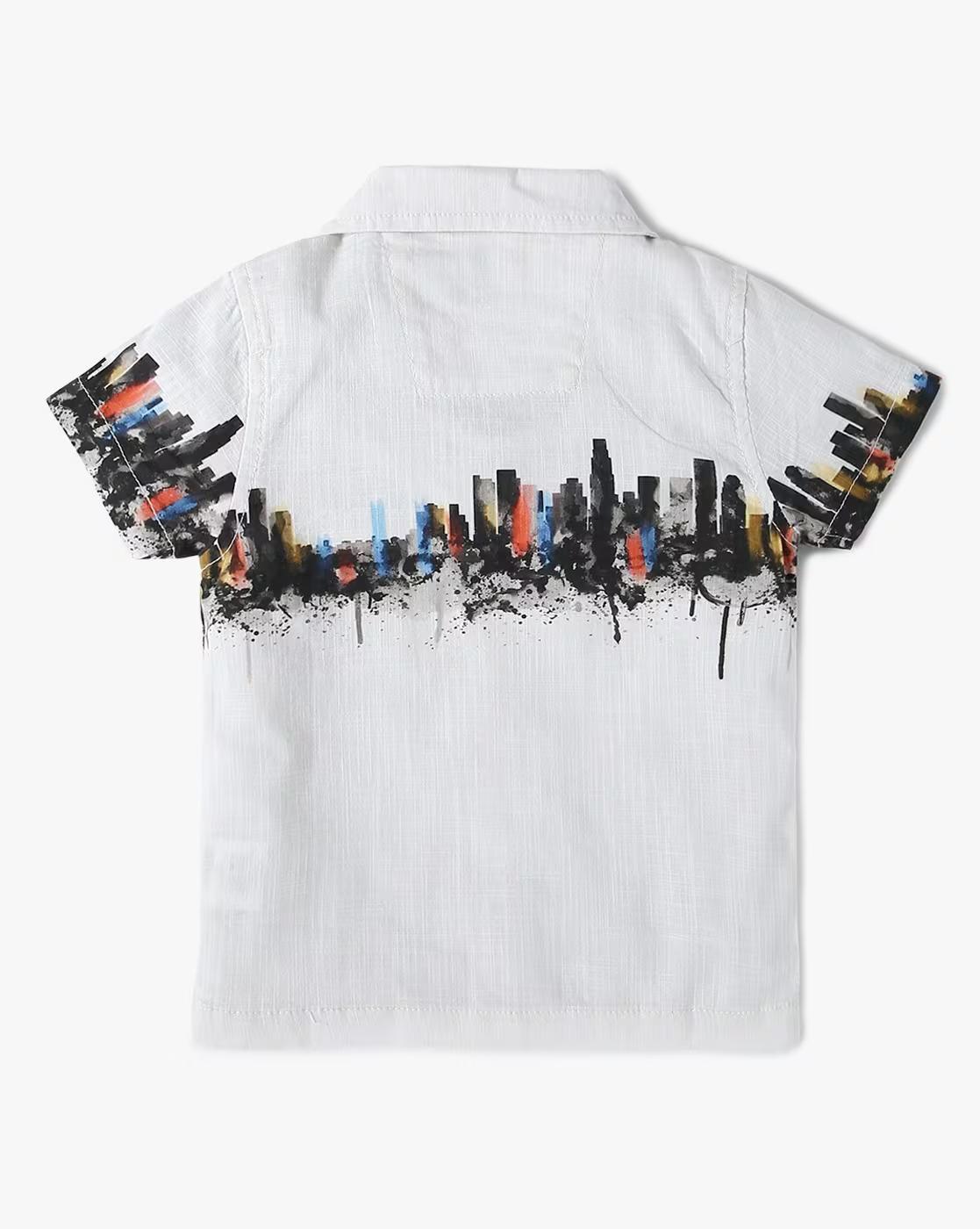 PRINTED SHIRT WITH TSHIRT, MULTI, 6-12M