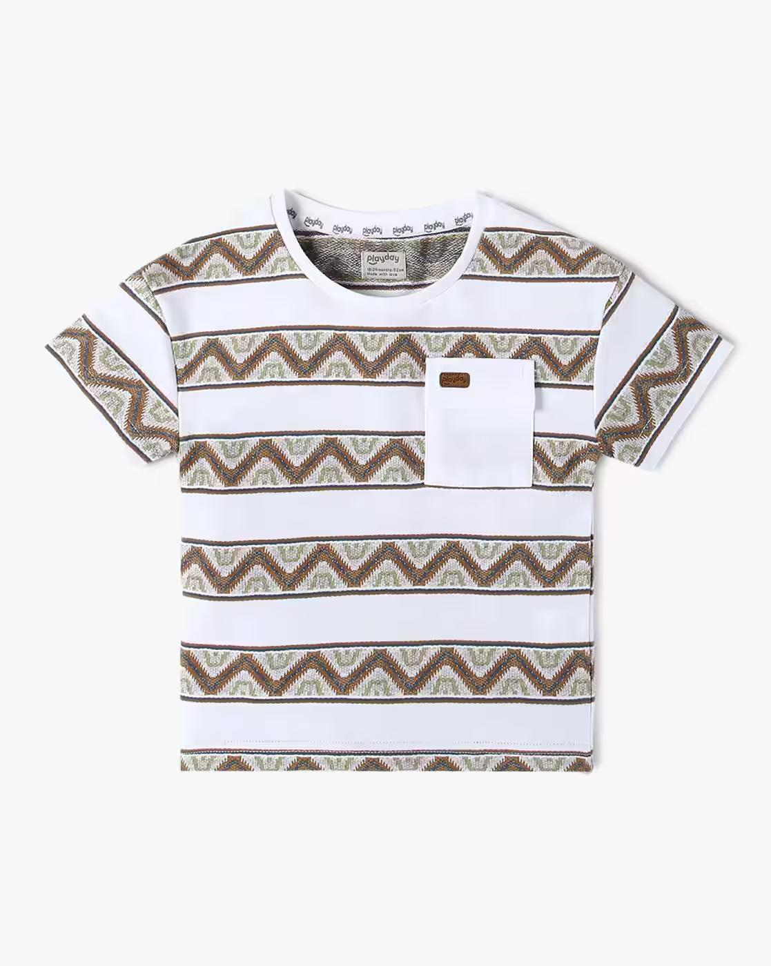 PRINTED TEE, MULTI, 6-12M