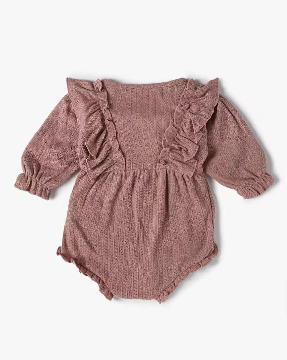 ROMPER WITH BOW, PINK, 0-3M