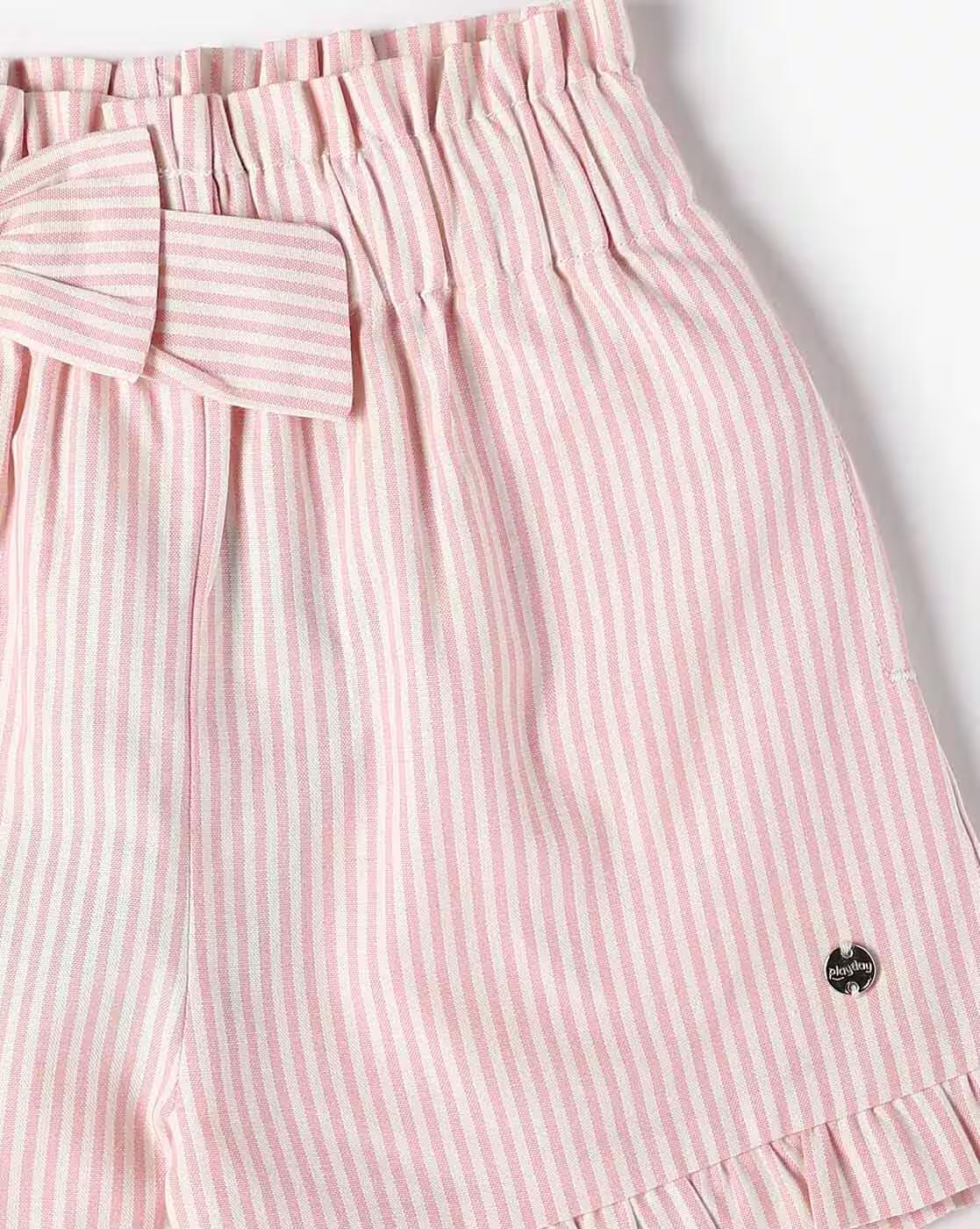 SHORTS WITH SLIT POCKET, PINK, 2-3Y