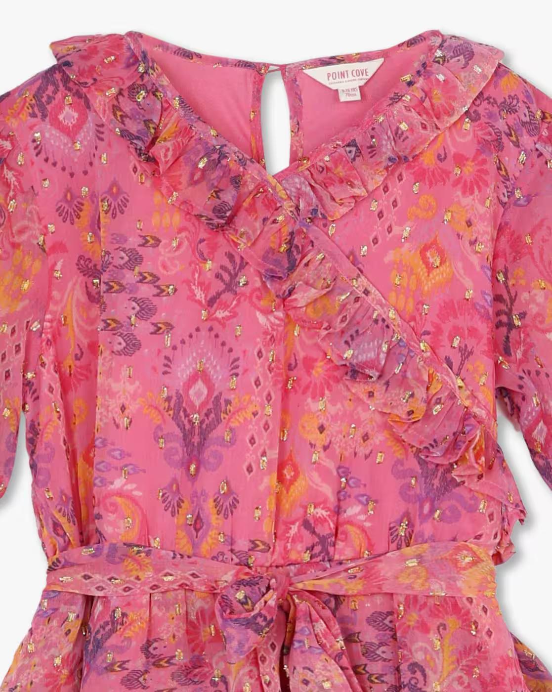PRAIRIE DRESS, PINK, 3-4Y