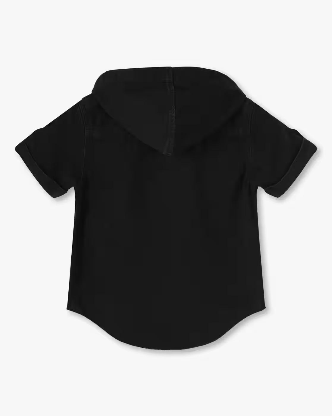 HOODED KANGARO POCKET, BLACK