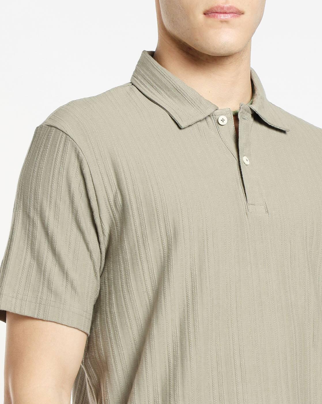RIBBED KNIT POLO, OLIVE, XXL