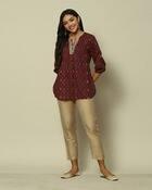 INDIE TOP18774, MAROON, XS
