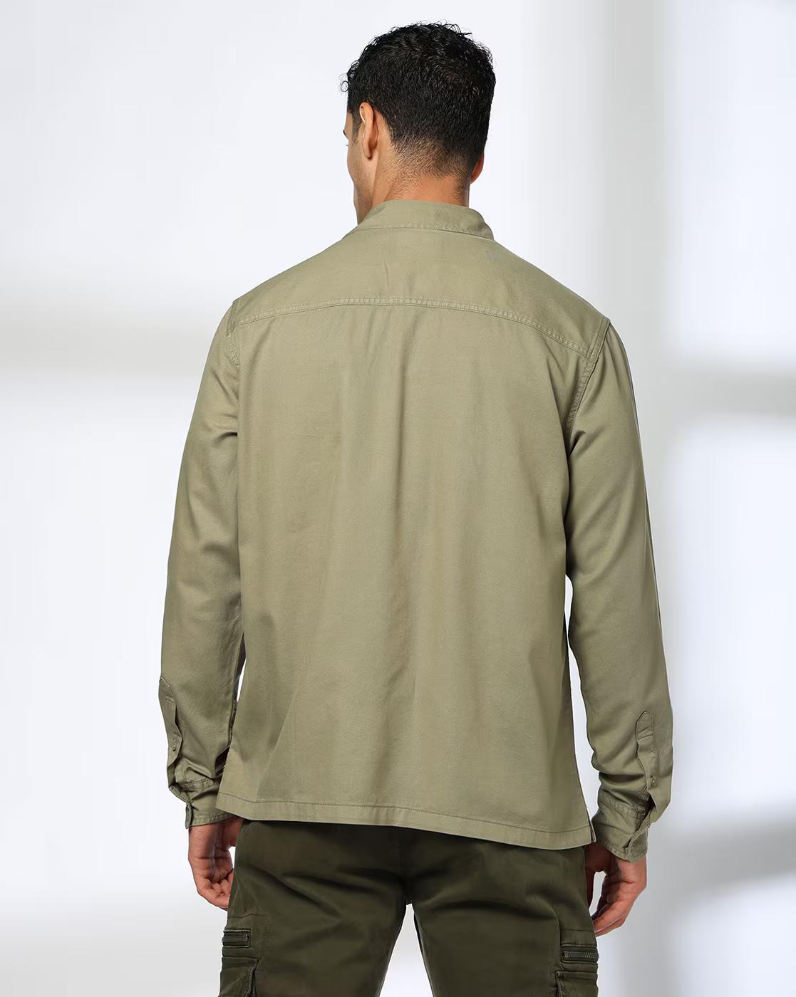 Double pocket OD shirt, PISTA GREEN, XXL