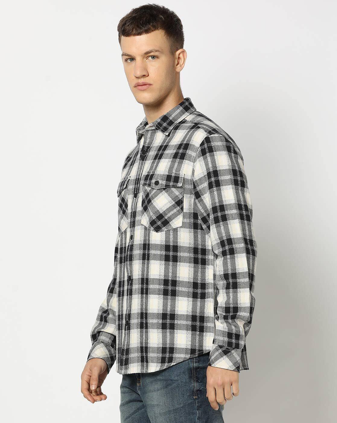 Men Checked Regular Fit Shirt