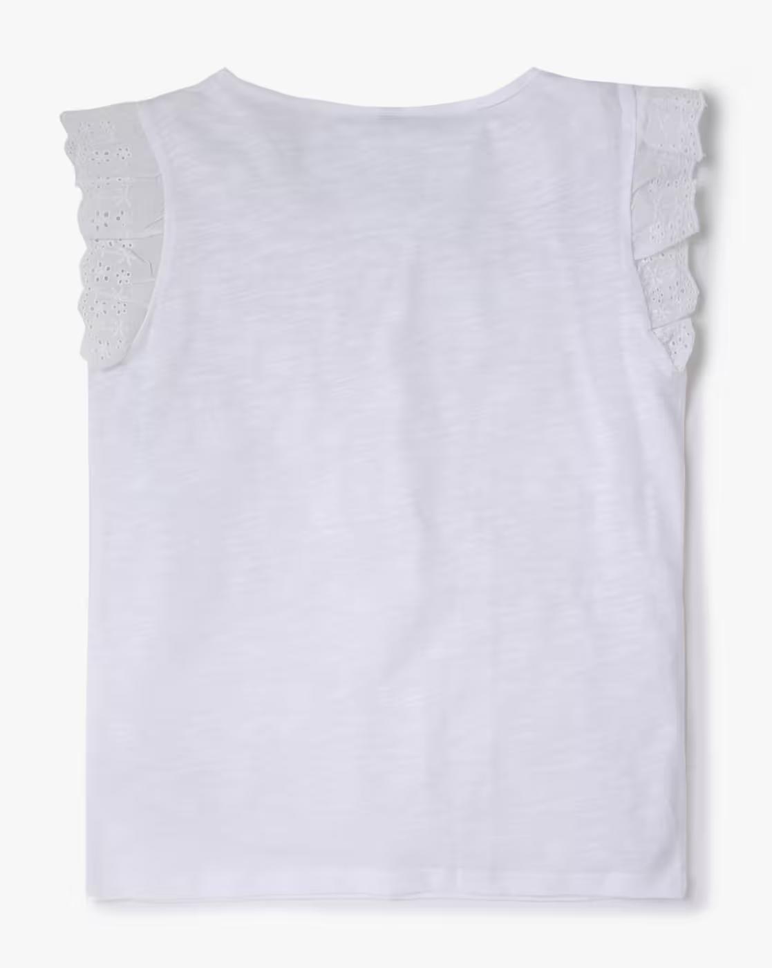 Floral Print Tiered Pinafore Dress with T-Shirt