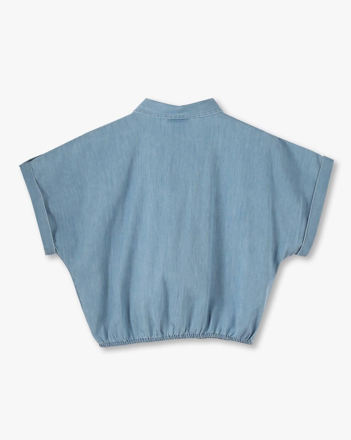 DENIM SHIRT, SKY BLUE, 15-16Y