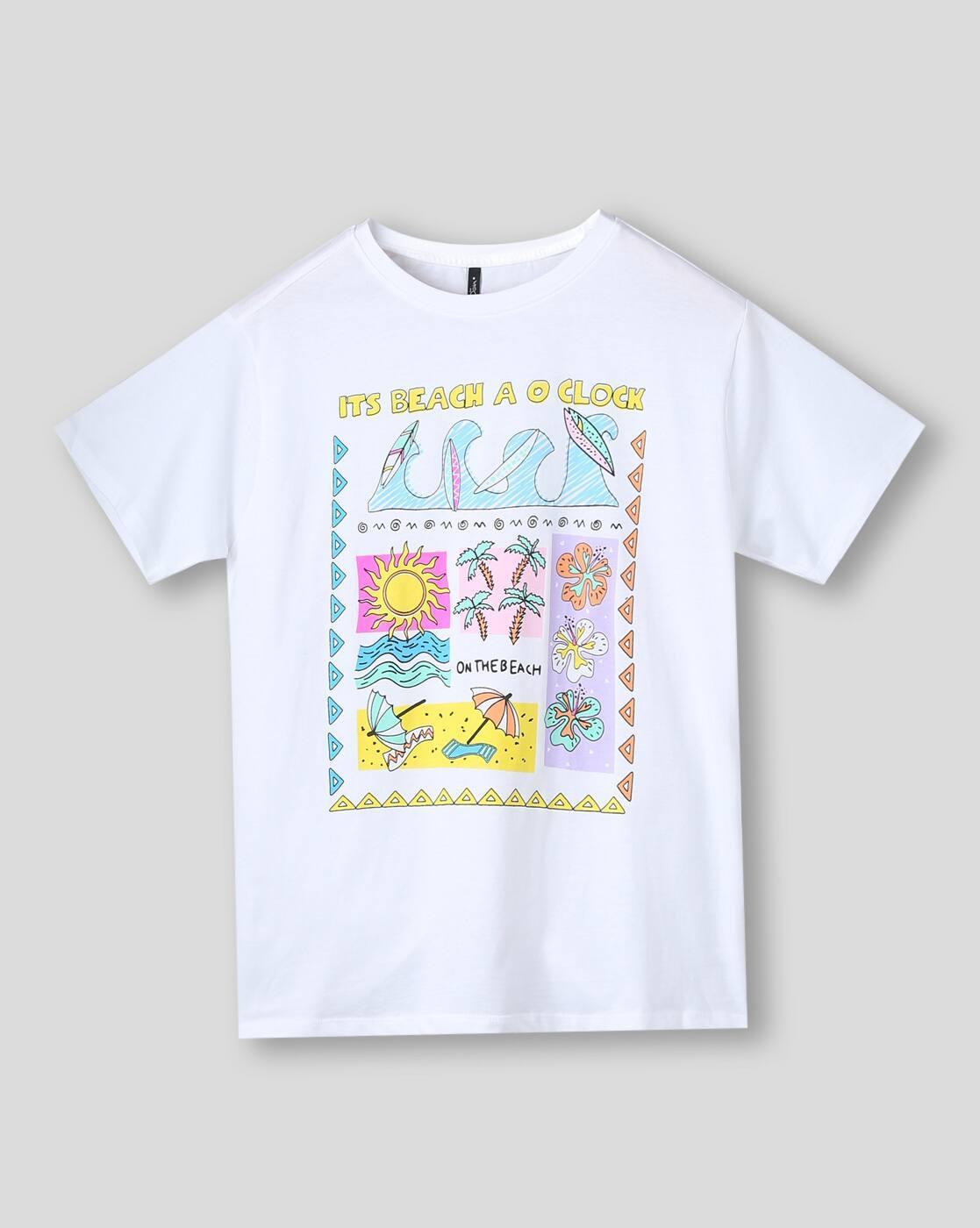 Long Tshirt w Cycling short, WHITE, 8-9Y