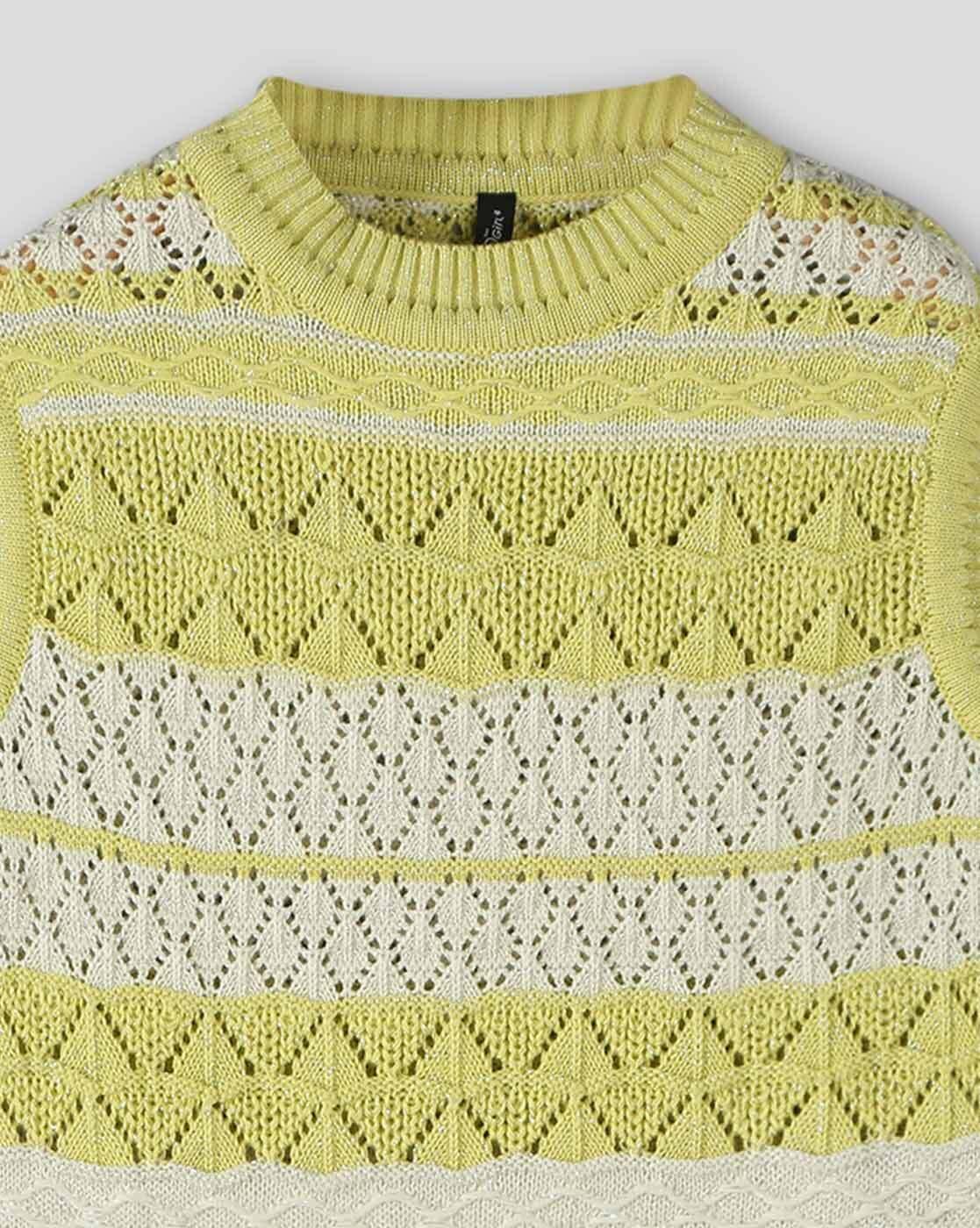 SLEEVELESS SWEATER, YELLOW, 11-12Y