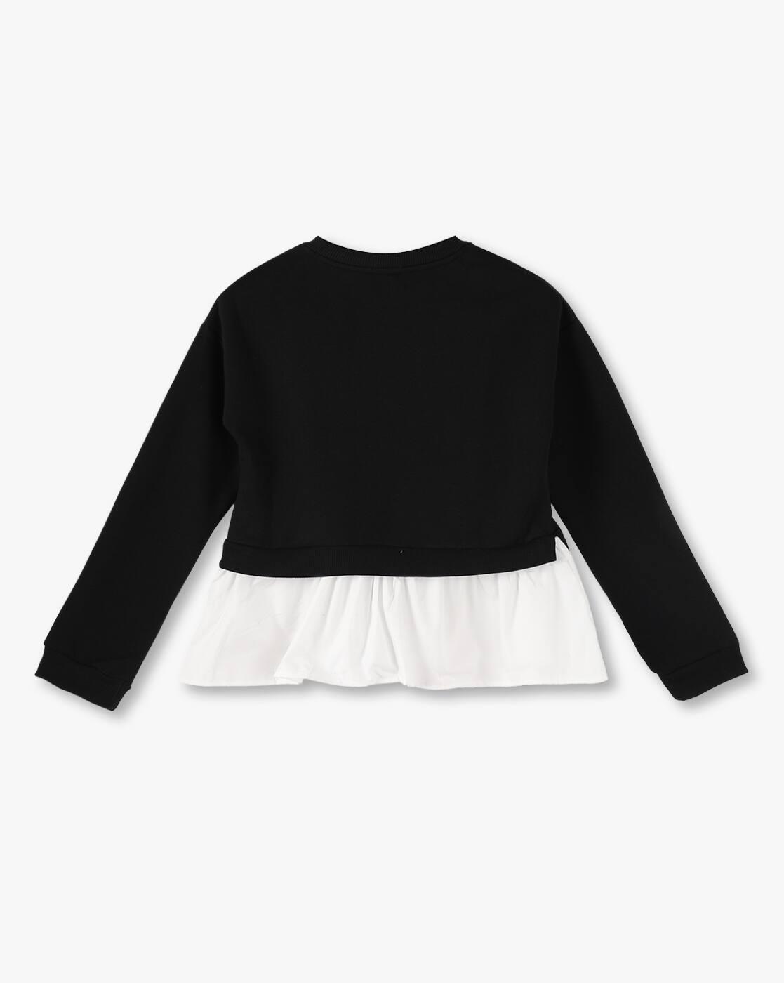 RIO GIRLS SWT Shirt, JET BLACK, 15-16Y