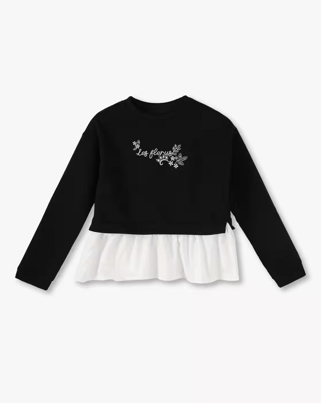 RIO GIRLS SWT Shirt, JET BLACK, 15-16Y