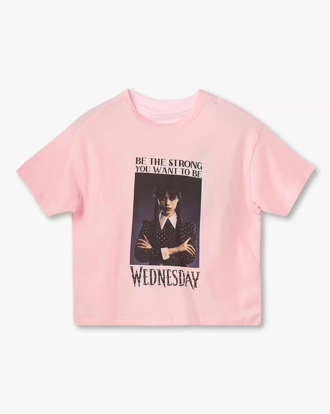 Tshirt w Photo print w, LT. PINK, 13-14Y