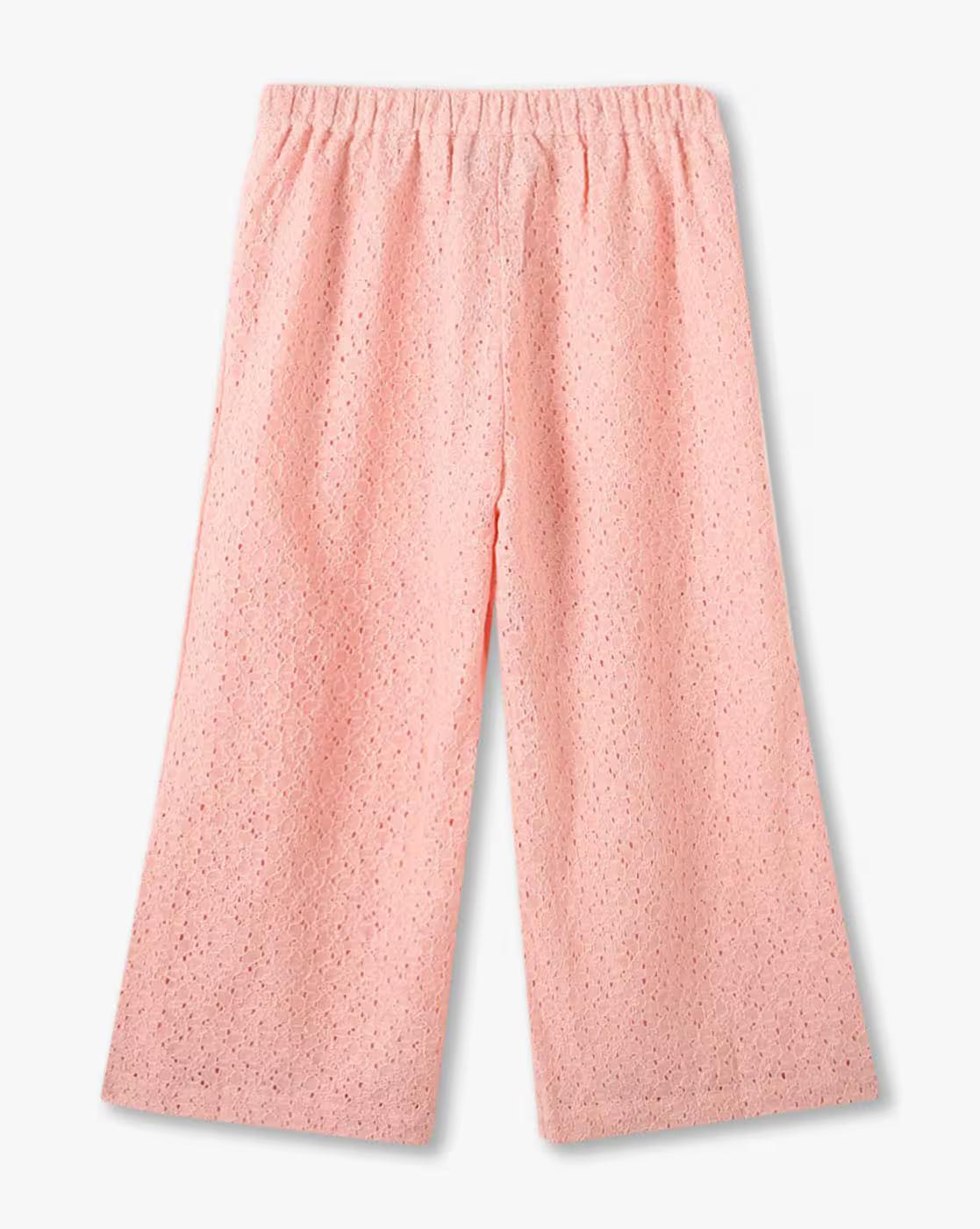 Lace Culotte, PEACH, 8-9Y