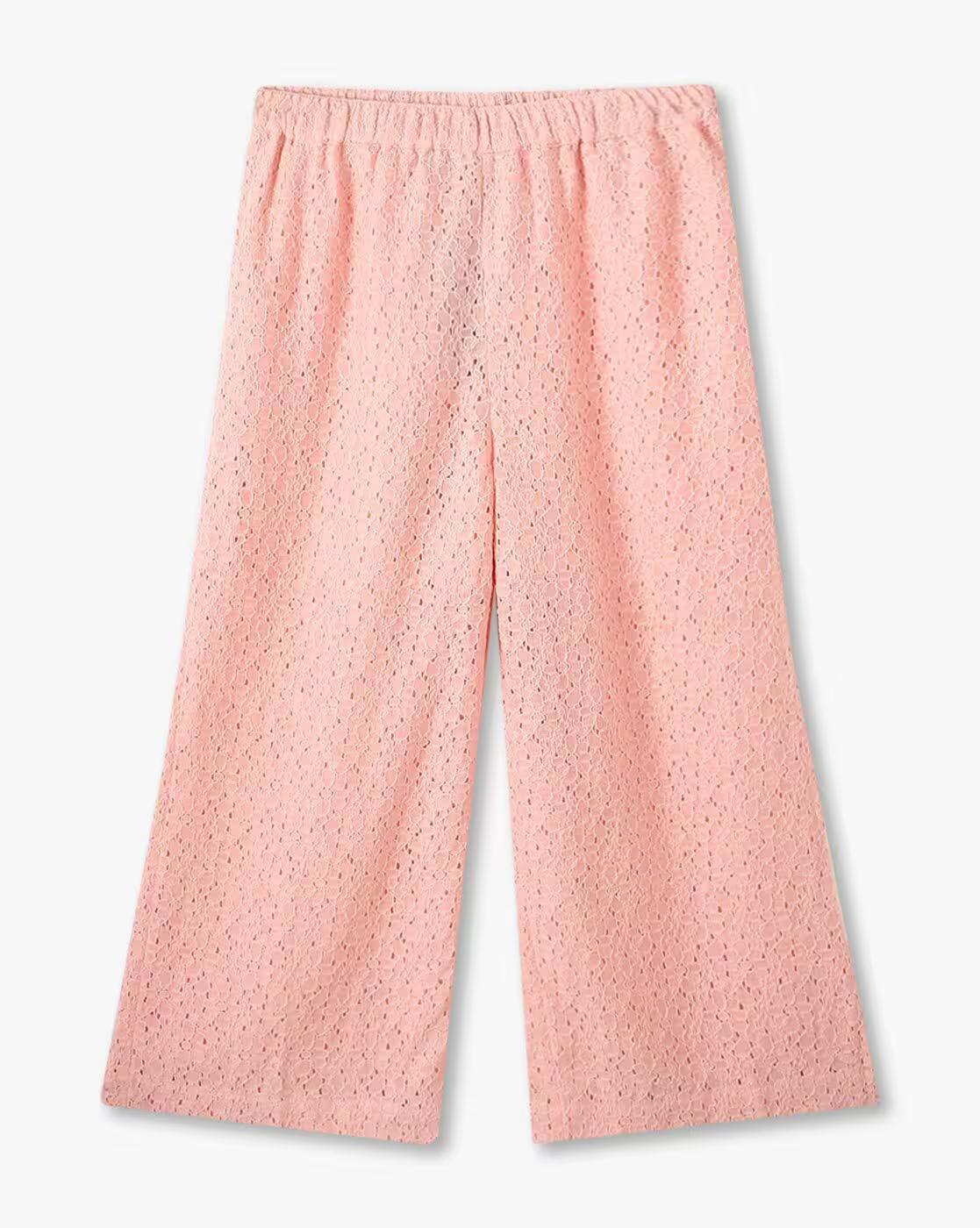 Lace Culotte, PEACH, 8-9Y