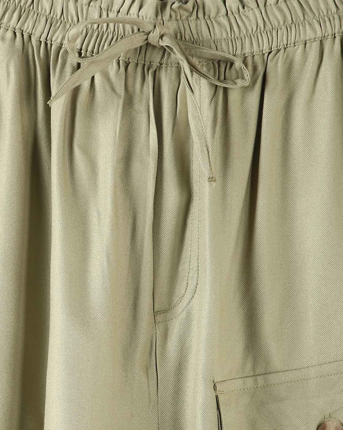 RAYON CARGO PANTS, LT OLIVE, 11-12Y