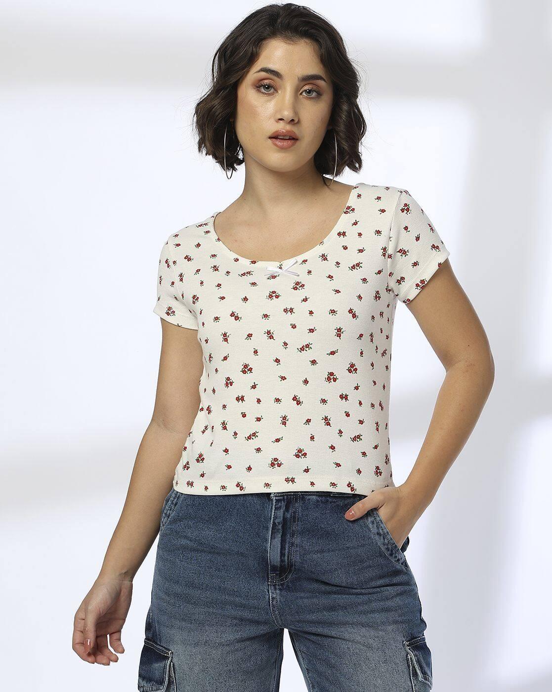 RIB TOP, OFF WHITE, L