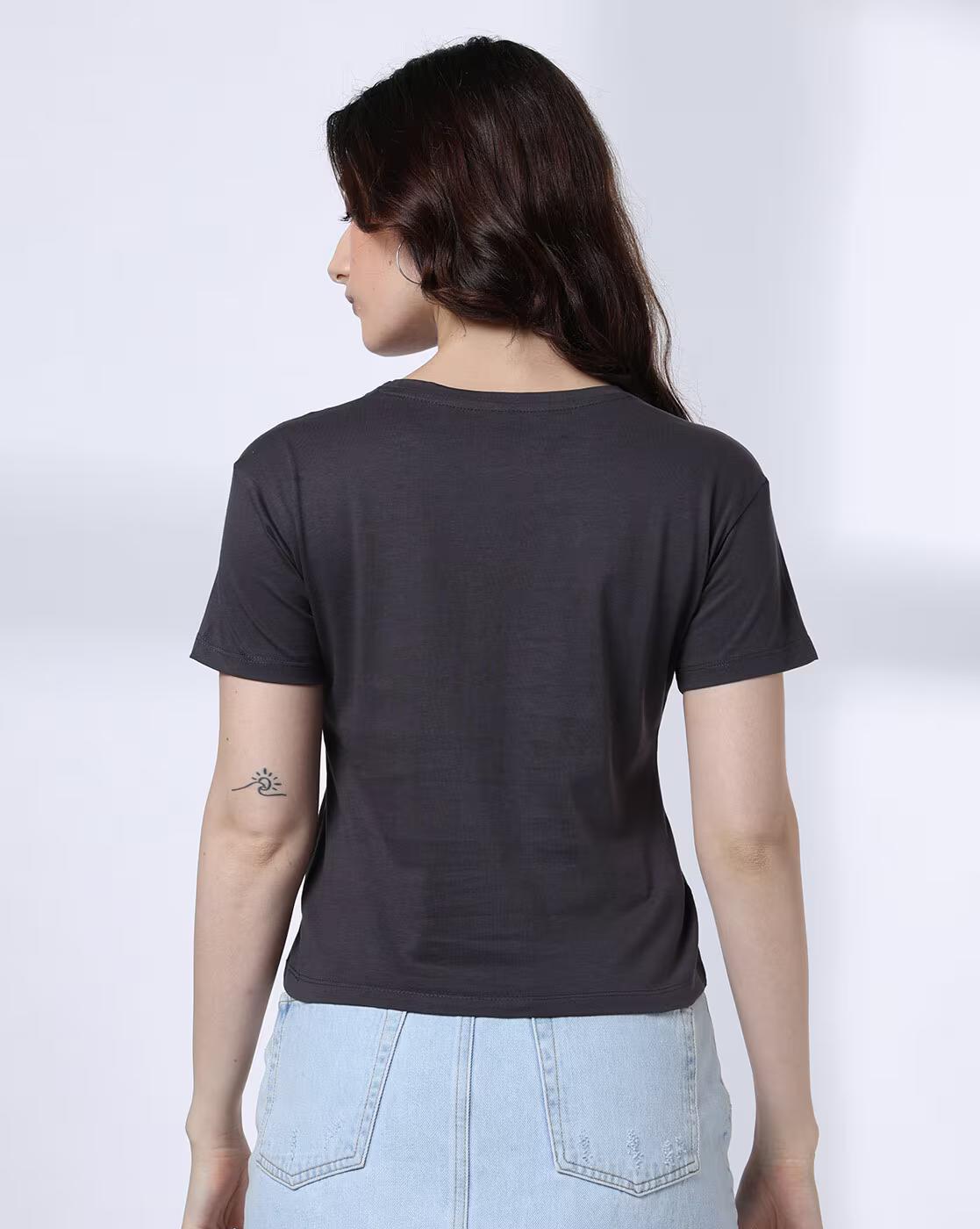 FEELING PEACHY TEE, GREY, XL