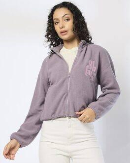 OOL LALA POLAR SWEATSHIRT, LAVENDER, XL