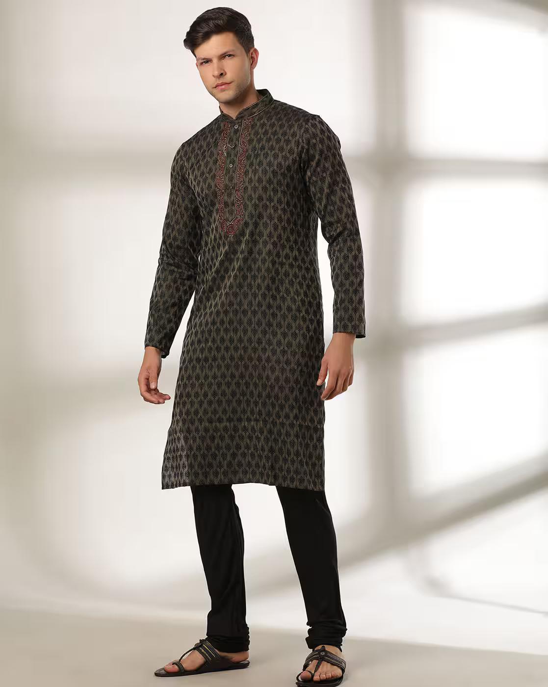 SAMAV KURTAS, BLACK, L