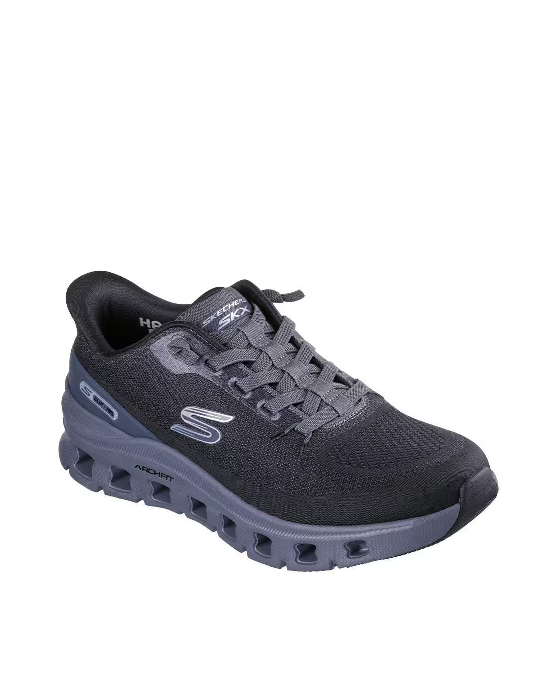 Men Round Toe Lace-Up Fastening Shoes
