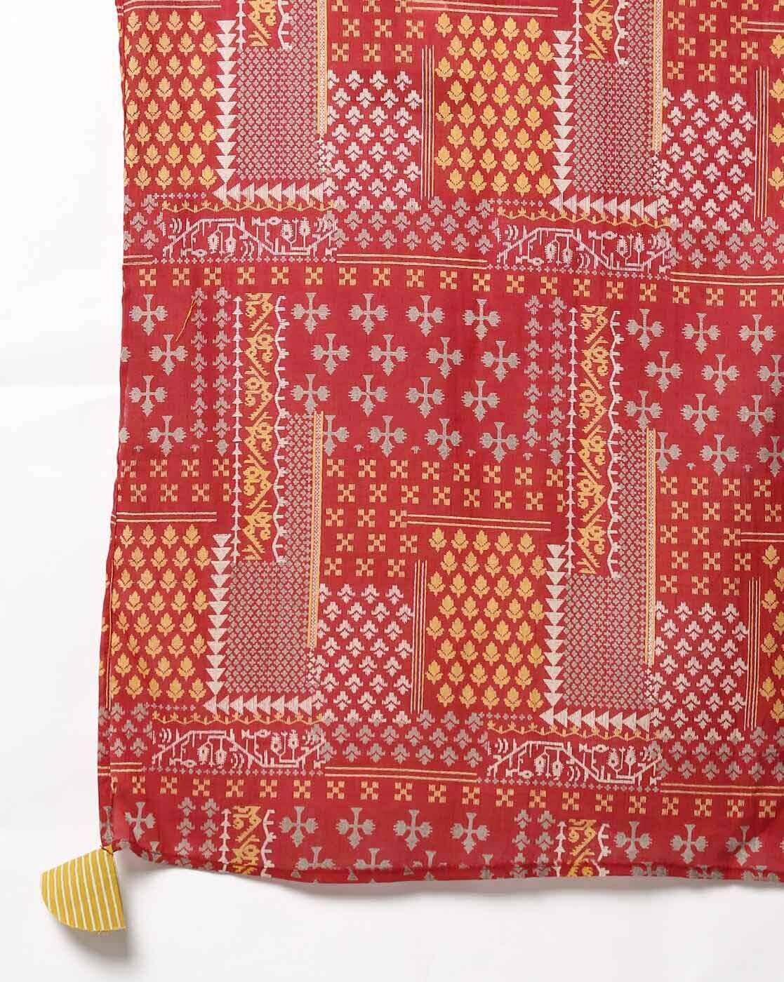 SVRNAAFU DUPATTAS, RED