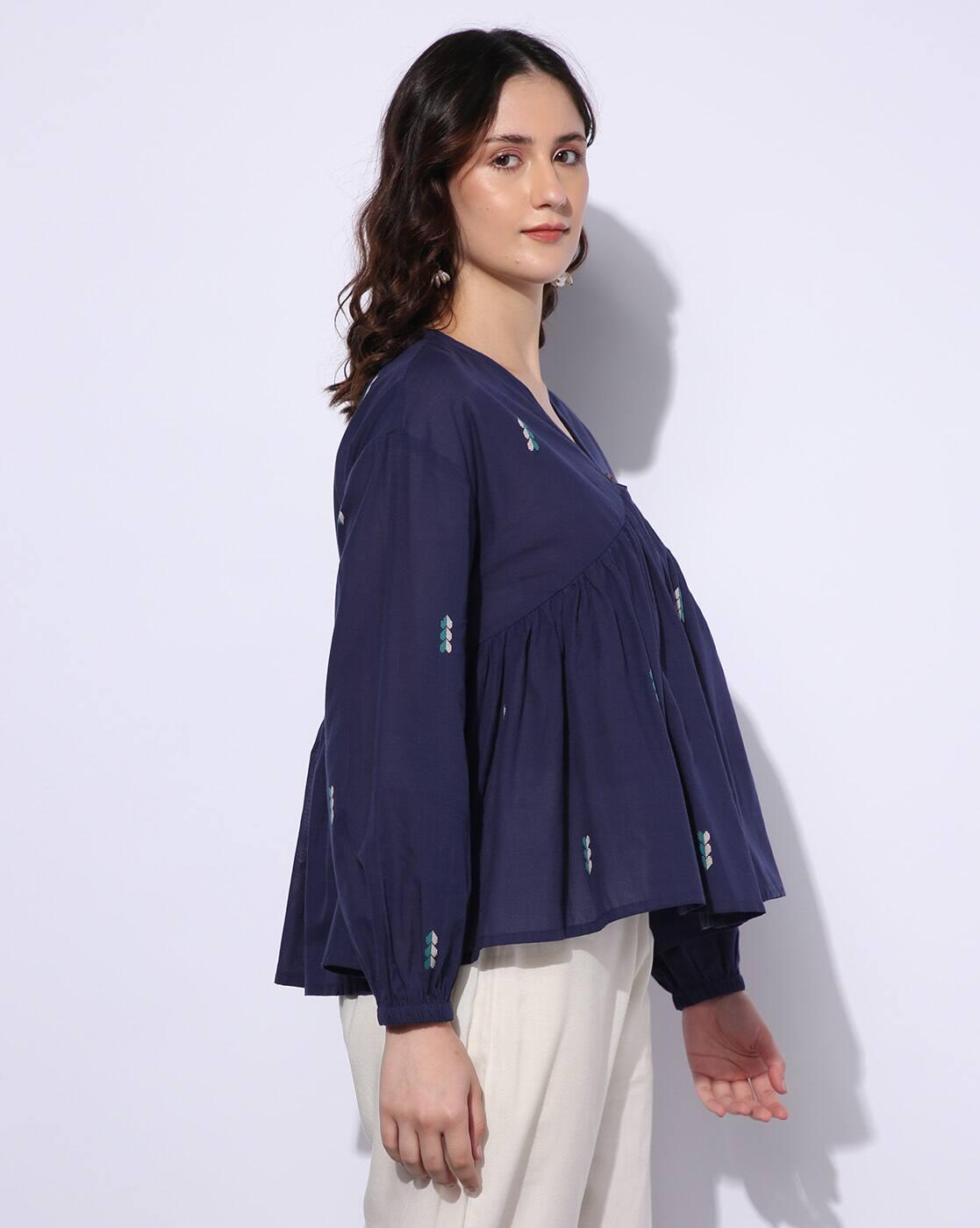 SVRNAAFU TOPS, BLUE
