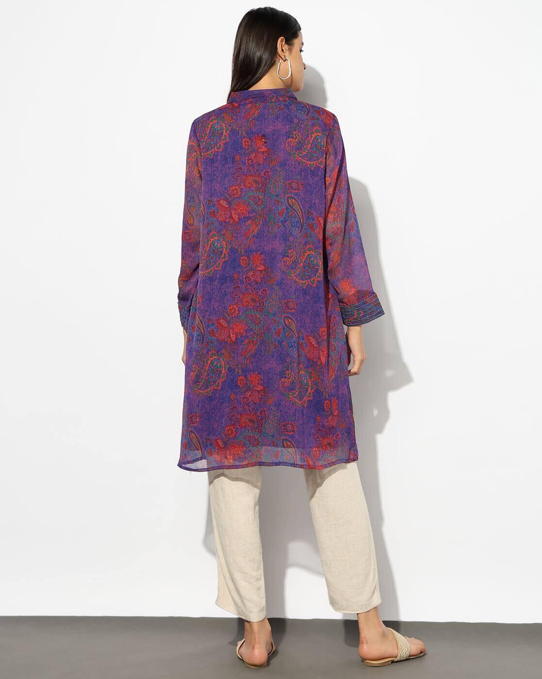 SVRNAAFU KURTAS, PURPLE, XL